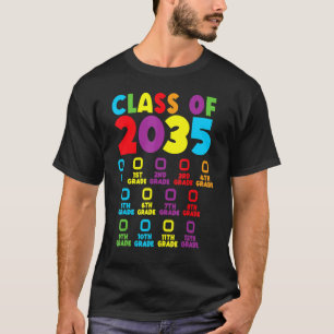 Klasse 2035 wächst mit meinem Checklist Kindergart T-Shirt