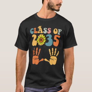 Klasse 2035 wächst mit meinem Handprint vor K 12. T-Shirt