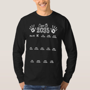 Klasse 2035 wächst mit meinem Handprint vor K 12th T-Shirt