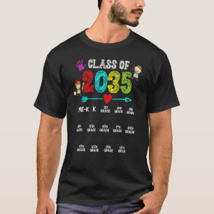 Klasse 2035 wächst mit meinem Handprint vor K 12th T-Shirt