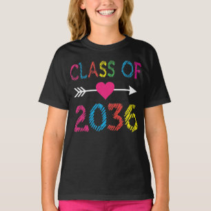 Klasse 2036 Kinder vor der K-Crew Abschluss T-Shirt