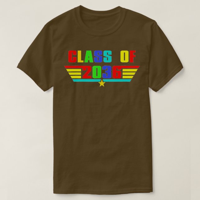 Klasse 2036 Kindergarten vor K wachsen mit mir Gra T-Shirt (Design vorne)
