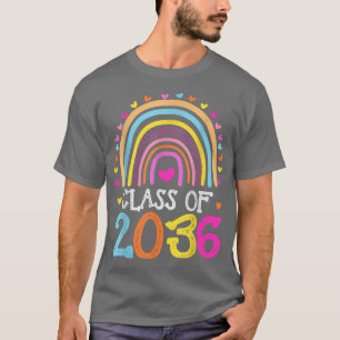 Klasse 2036 Rainbow Pre-k Kindergarten Graduation T-Shirt