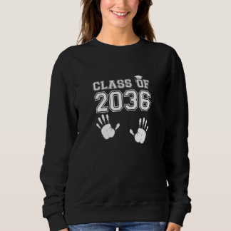 Klasse 2036 Wachse Mit Mir Handabdruck Kinder Mädc Sweatshirt
