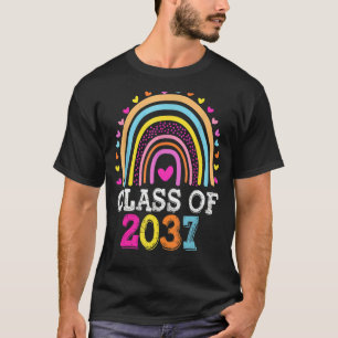 Klasse 2037 Rainbow Kindergarten Vorschule Gradu T-Shirt