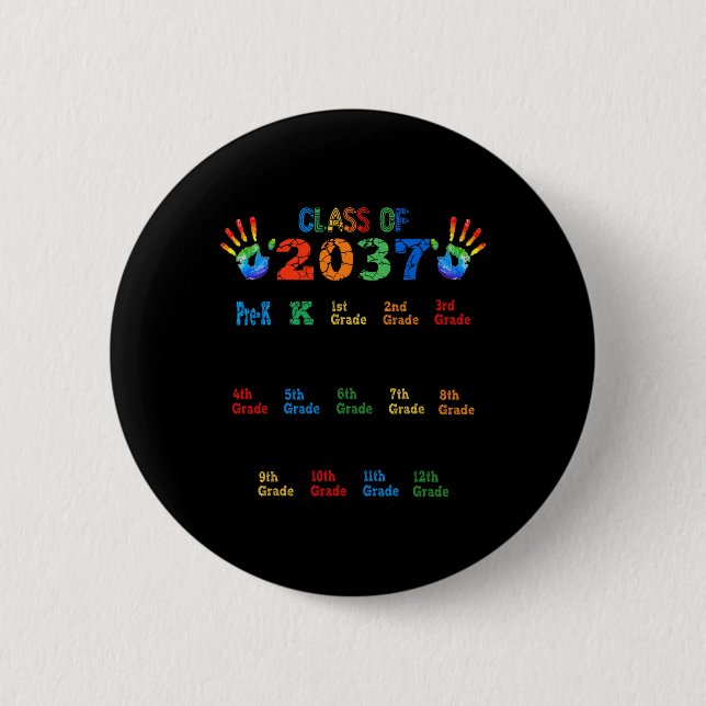 Klasse 2037 wächst mit Farbhandprint vor K 1 Button (Vorderseite)