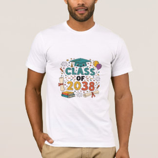 Klasse 2038 Abschluss Design feiern. T-Shirt