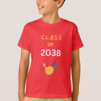 Klasse 2038 mit Fingerfarbe T-Shirt