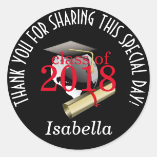 Klasse 20xx - Danke Runder Aufkleber