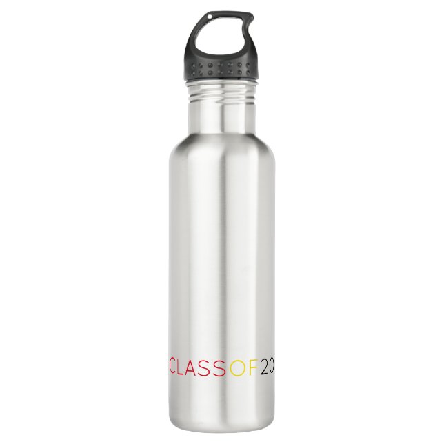 Klasse 20XX Grad Schulspass Edelstahlflasche (Vorderseite)