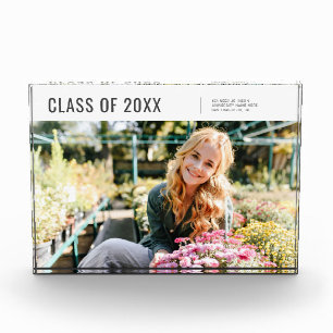 Klasse 20XX Moderner Minimalistischer Abschluss Fotoblock