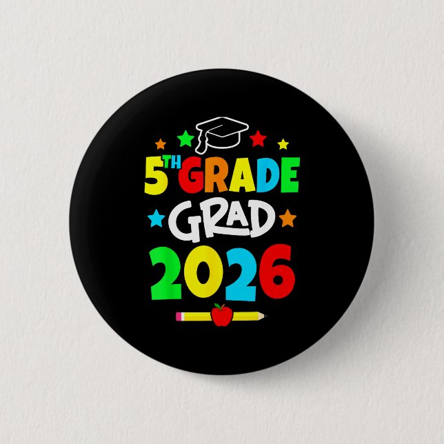 Klasse 5 2026 Abschluss Grundschule  Button (Vorderseite)
