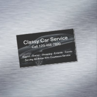 Klasse Auto Service Taxi Business Card Magnet
