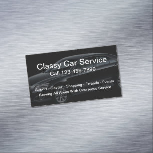 Klasse Auto Service Taxi Business Card Magnet