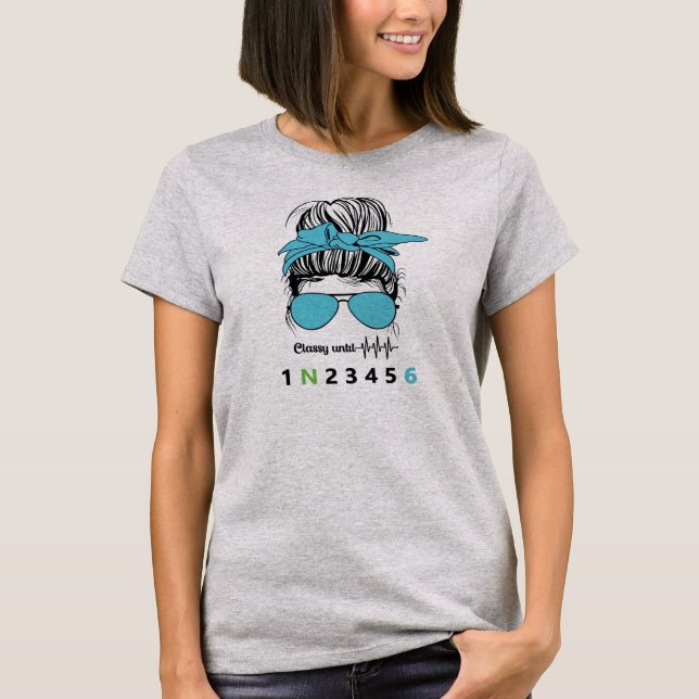 Klasse bis... Funny Motorrad T-Shirt (Vorderseite)
