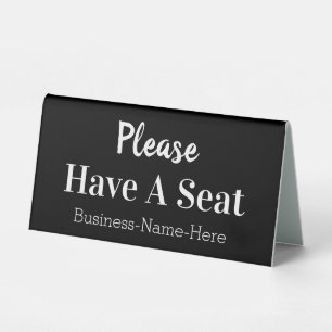 Klasse "Bitte haben Sie Platz" Tischaufsteller