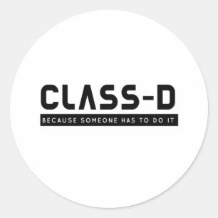 Klasse D Jemand macht lustigen SCP-Gefangenen sich Runder Aufkleber