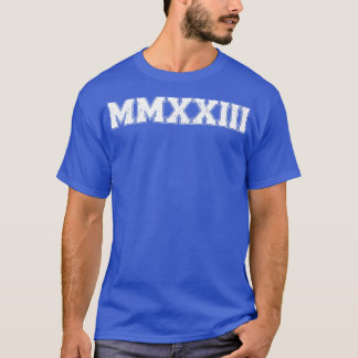 Klasse der 2023-römischen Nummern für Abschluss im T-Shirt