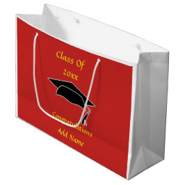 Klasse der 20xx Custom Red Gold Gift Bag Große Geschenktüte
