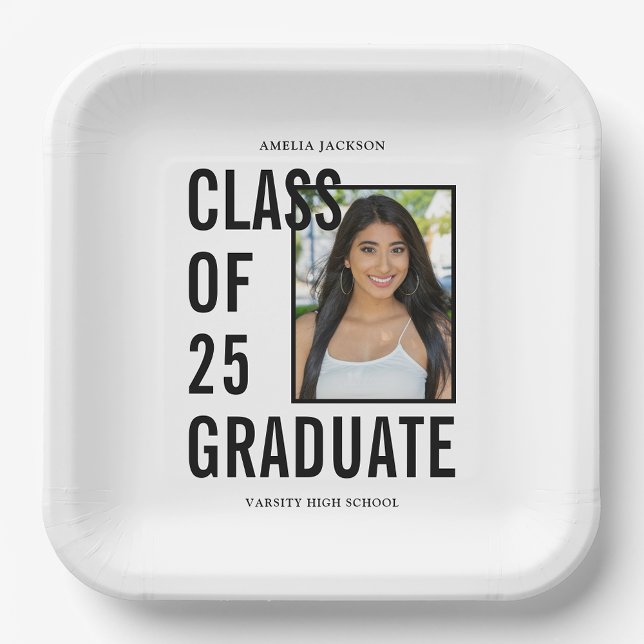 Klasse der 25 Graduierungspartei für Schwarzes und Pappteller (Von Creator hochgeladen)