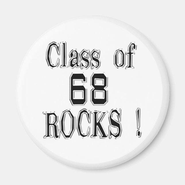 Klasse der '68 Rocks! Magnet (Vorne)
