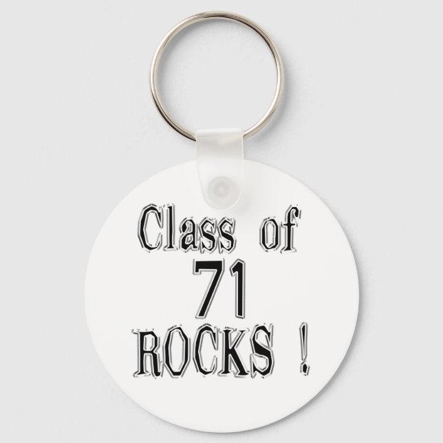 Klasse der '71 Rocks! Schlüsselanhänger (Vorderseite)