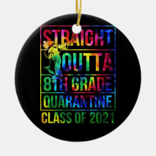 Klasse der 8. Klasse des Abschlusses 2021 Keramik Ornament