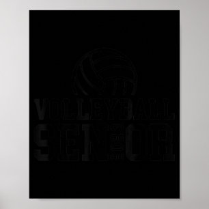 Klasse der Abschluss Volleyball Senior Poster
