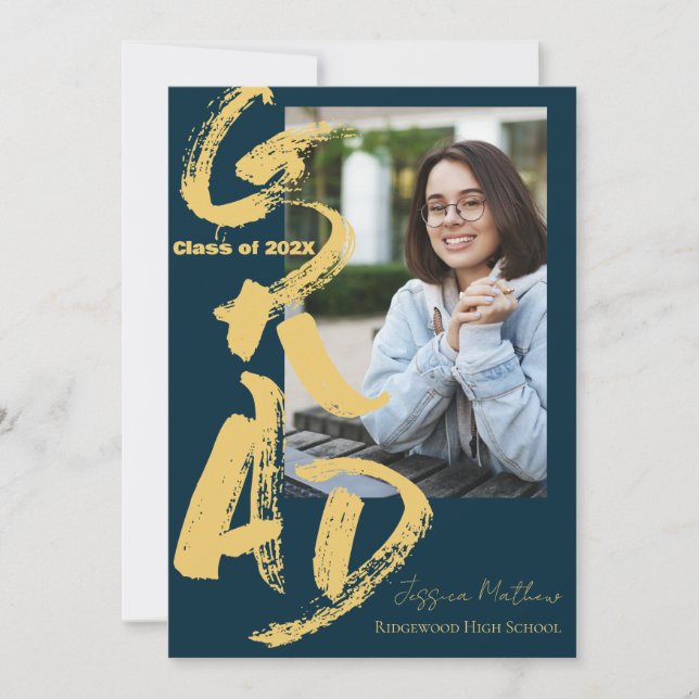 Klasse der Ankündigung des Blue Foto Abschluss 202 (Vorderseite)