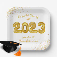 Klasse der Balloons White Gold Graduation Party 20