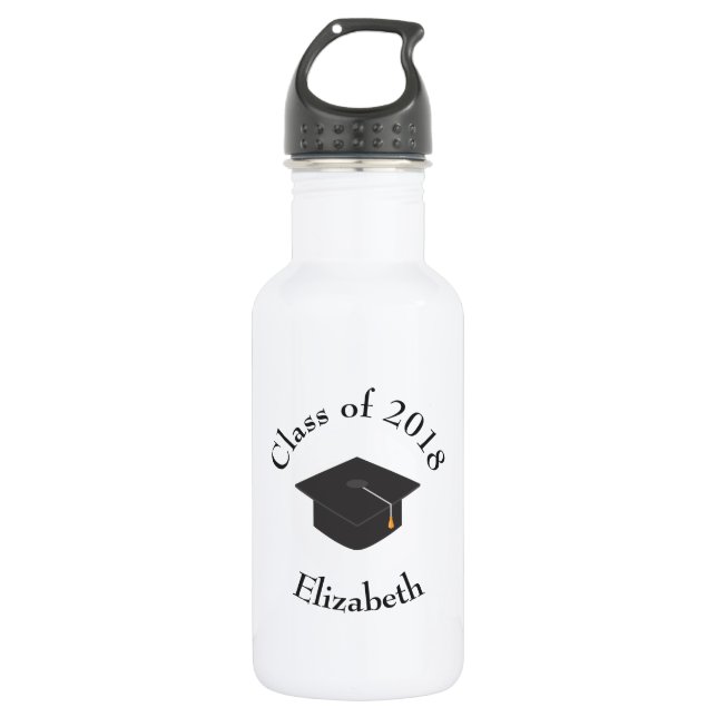 Klasse der Black Graduation Cap-Klasse von 20xx Cu Edelstahlflasche (Vorderseite)