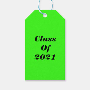 Klasse der "Custom Neon Green Graduation Party" 20 Geschenkanhänger
