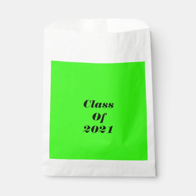 Klasse der "Custom Neon Green Graduation Party" 20 Geschenktütchen (Vorderseite)