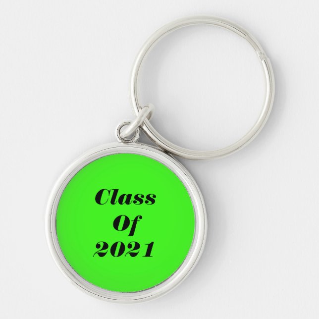 Klasse der "Custom Neon Green Graduation Party" 20 Schlüsselanhänger (Vorne)