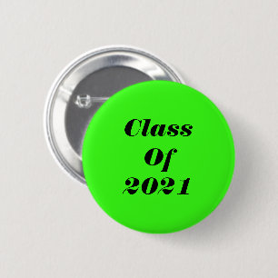 Klasse der "Custom Neon Green Graduation Party" Button