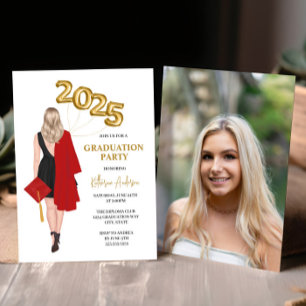 Klasse der Foto-Graduationspartei für Frauen 2025 Einladung