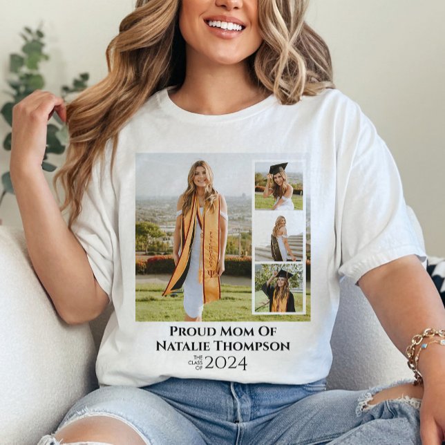 Klasse der FotoCollage für Abschluss 2024 T-Shirt (Von Creator hochgeladen)