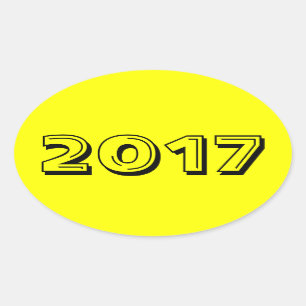 Klasse der Gelben Ovalaufkleber 2017 von Janz Ovaler Aufkleber