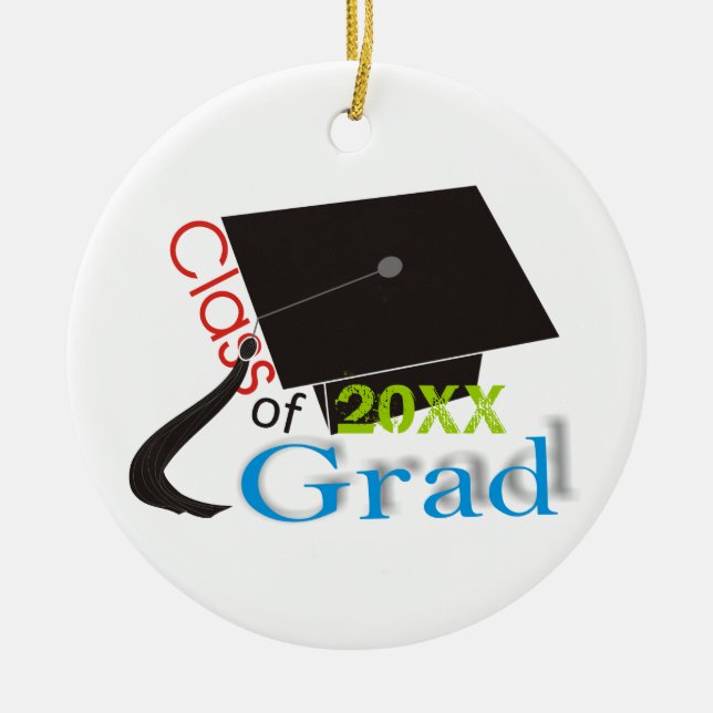 Klasse der Graduation Cap Custom Ornaments 2020 Keramik Ornament (Vorne)