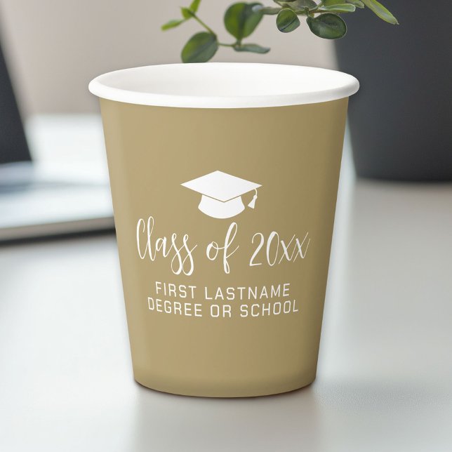 Klasse der Graduation Pappbecher (Personalized Paper Cups)