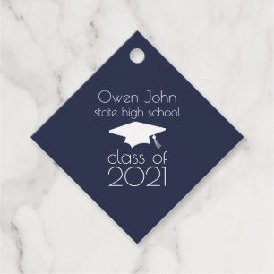 Klasse der Graduationsstufe 2021 (Mitternachtsblau Geschenkanhänger