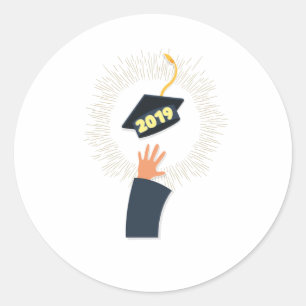 Klasse der Graduierungskappe 2019, Wiedersehen Des Runder Aufkleber