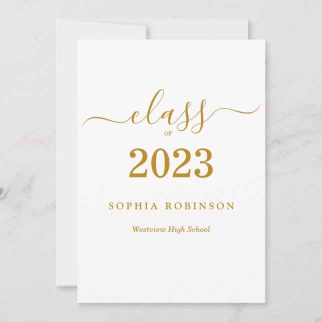 Klasse der Graduierungspartei 2023 Einladung (Vorderseite)