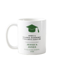 Klasse der grünen Graduation Cap 2021-Pandemie
