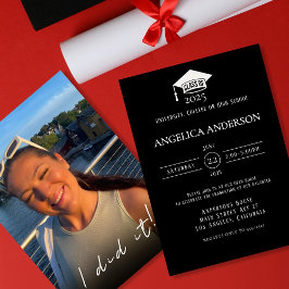 Klasse der "I do it" Foto Graduate Invitation Einladung