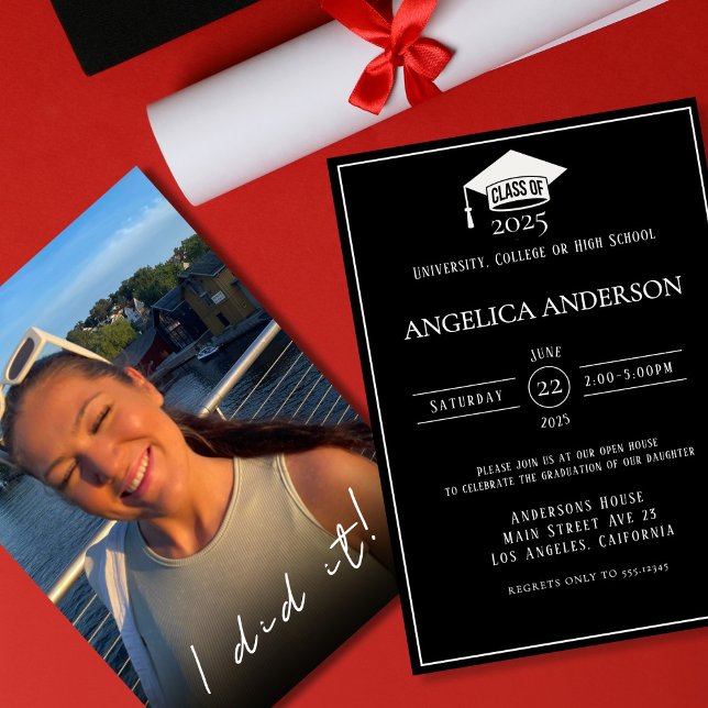 Klasse der "I do it" Foto Graduate Invitation Einladung (Von Creator hochgeladen)