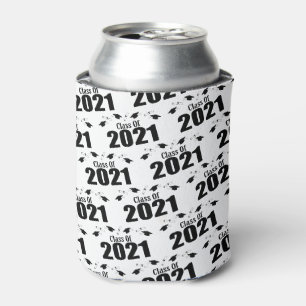 Klasse der Karten und Diplome 2021 (schwarz) Dosenkühler