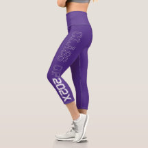 Klasse der Lila Hochwaisted-Capris-Leggings 2021