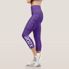 Klasse der Lila Hochwaisted-Capris-Leggings 2021 Capri Leggings