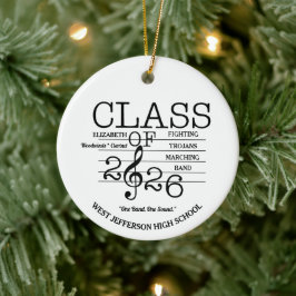 Klasse der Marching-Band-Musik 2026 Keramik Ornament